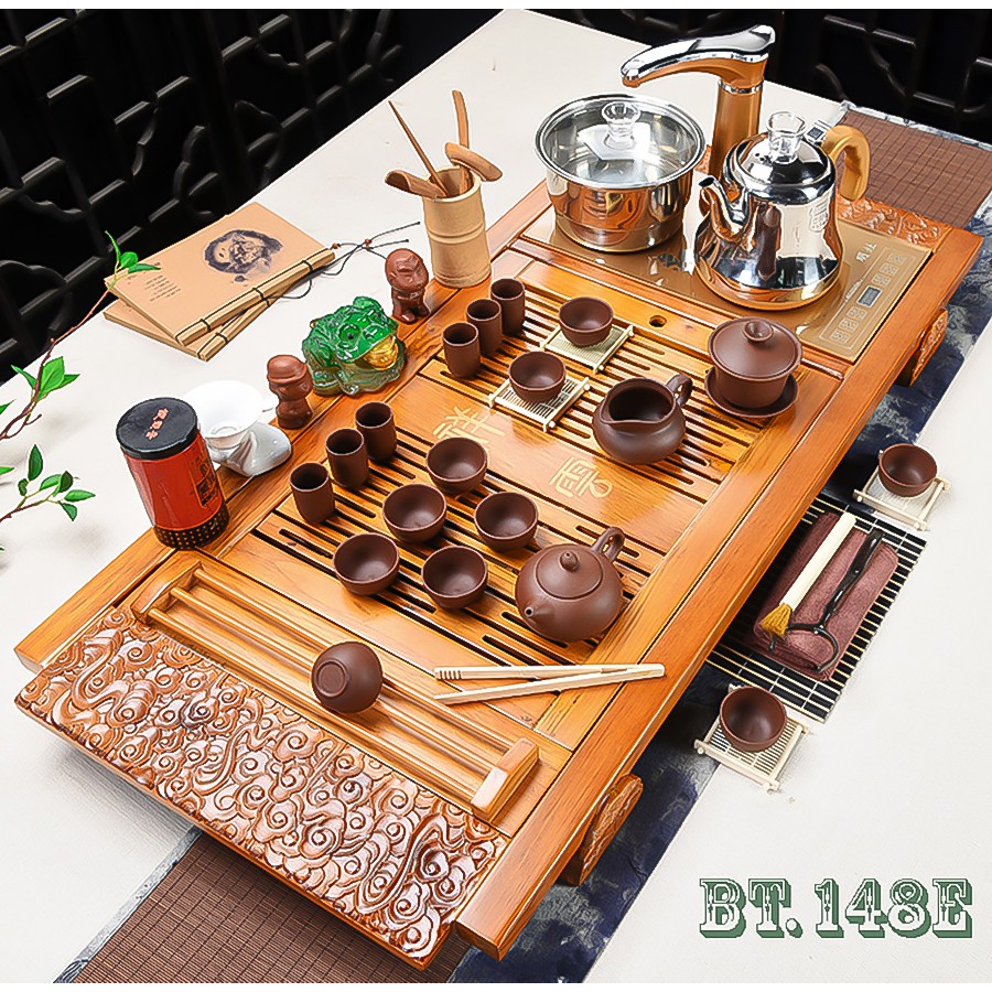 👉ĐẠI HẠ GIÁ👈Bàn Trà Điện - Kết Hợp Bộ Ấm Chén Tử Sa - Tặng Xô Trà Thải