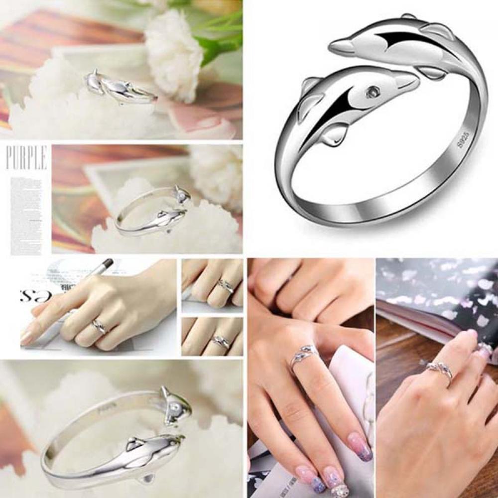 Nhẫn Hình Cá Heo Thời Trang Mới Nhất|Dây Chuyền Mạ Vàng