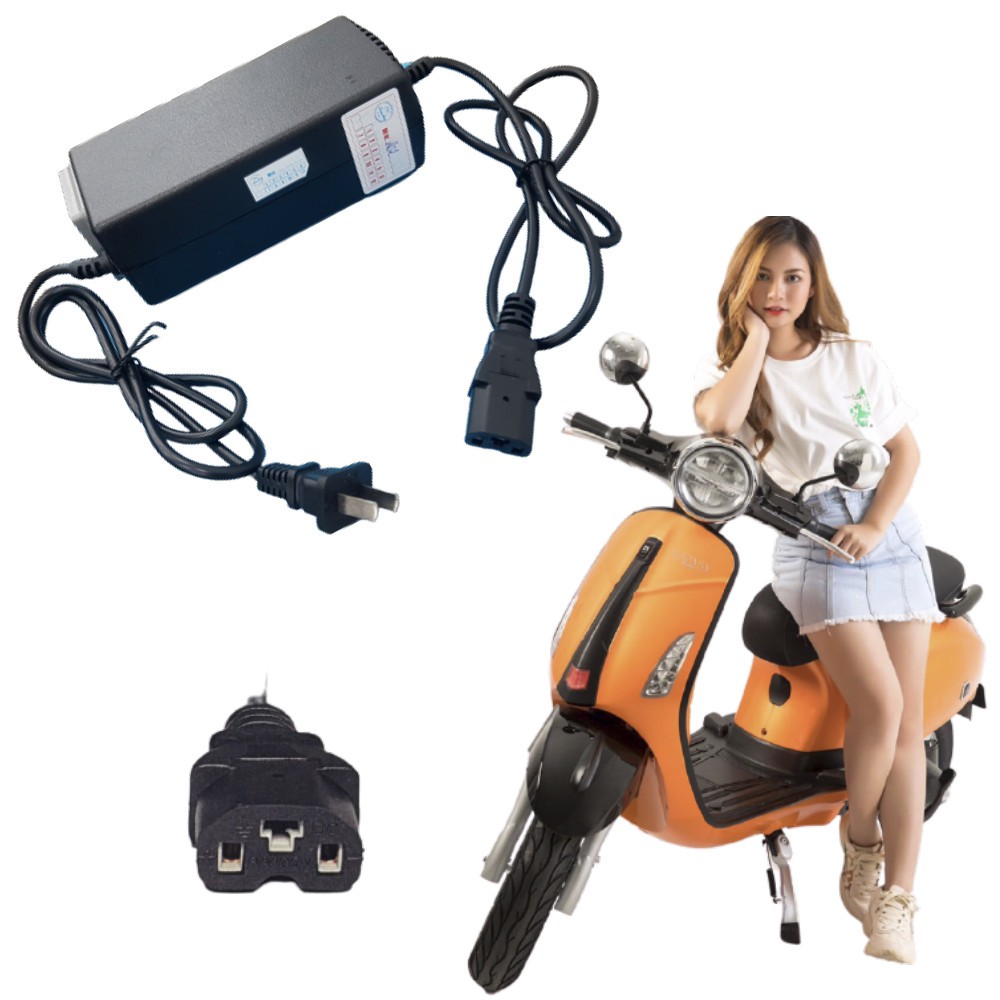 SẠC XE MÁY ĐIỆN VESPA CHUYÊN DỤNG - BẢO HÀNH CHÍNH HÃNG 12 THÁNG