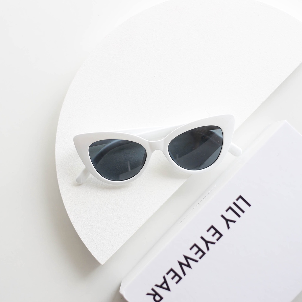 Kính râm nam nữ Lilyeyewear mắt mèo chống UV400 thiết kế độc đáo BTS Hè 2021 R0009 | BigBuy360 - bigbuy360.vn