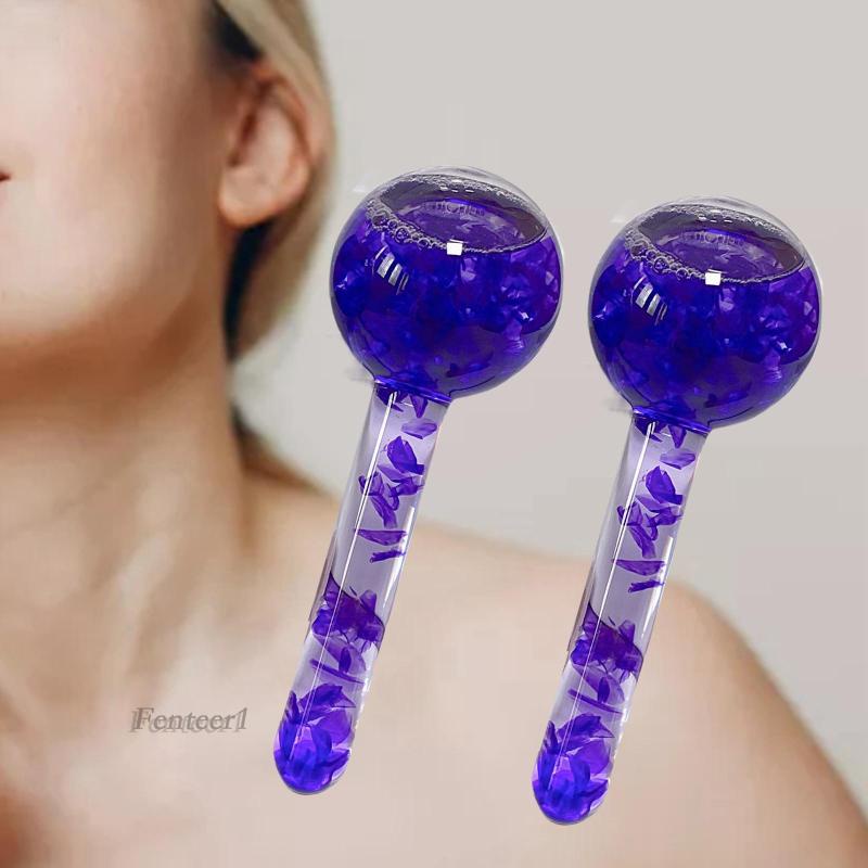 [Fenteer1] Bộ 2 Cây Lăn Làm Mát Khuôn Mặt Lưu Thông Tuần Hoàn
