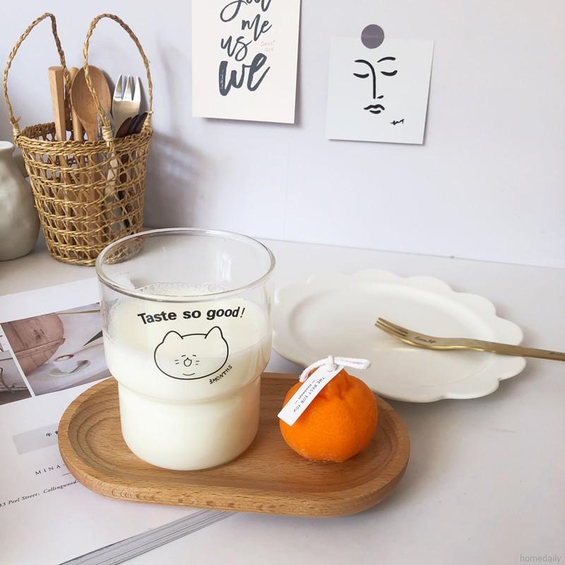 Cốc Thủy Tinh Uống Nước Họa Tiết Hoạt Hình Snoopy Dễ Thương