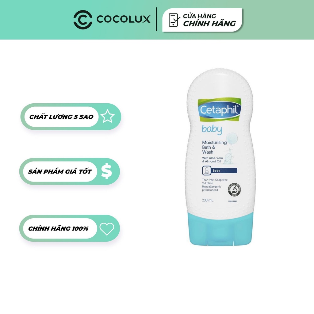 Sữa Tắm Cetaphil Baby Dưỡng Ẩm 230ml Cocolux