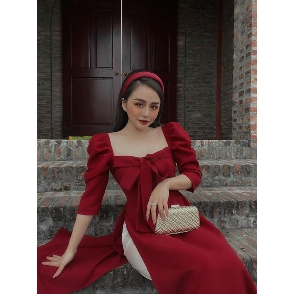 SET ÁO DÀI PHỒNG NƠ