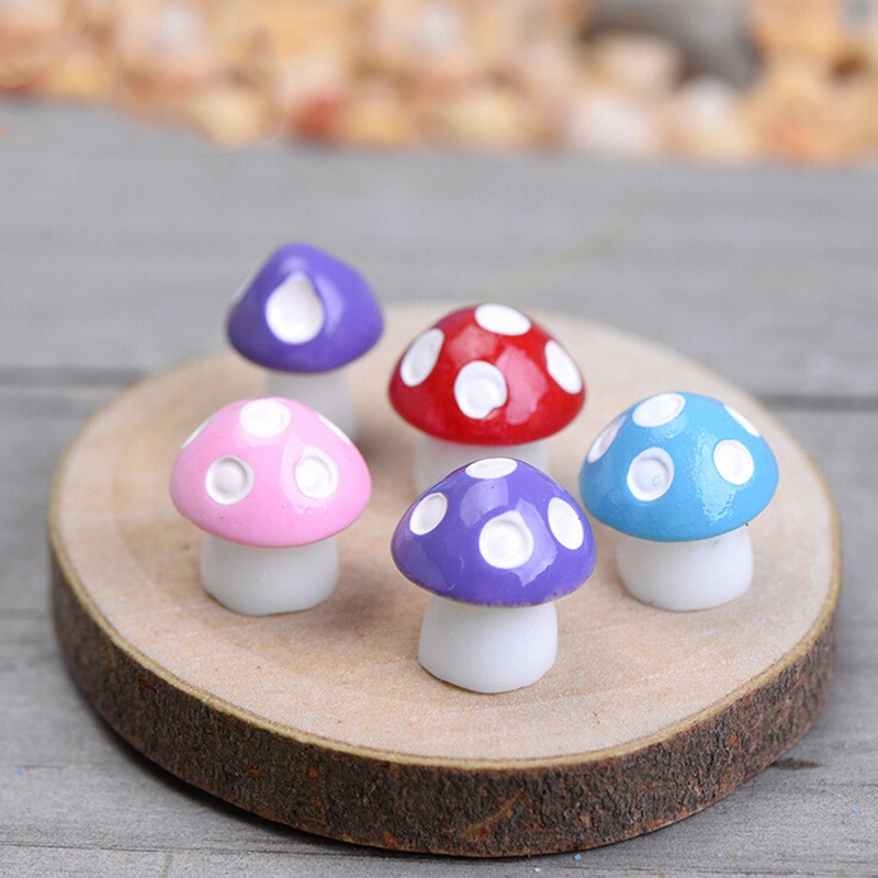 Set 10/20 Cây Nấm Mini Dễ Thương Trang Trí Tiểu Cảnh