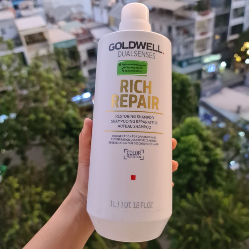 LẺ DẦU GỘI HOẶC DẦU XẢ PHỤC HỒI GOLDWELL RICH REPAIR 1000ML