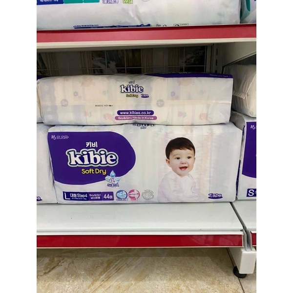 Bỉm Kibie size L 44m (tã dán hàng nhập khẩu Hàn quốc)