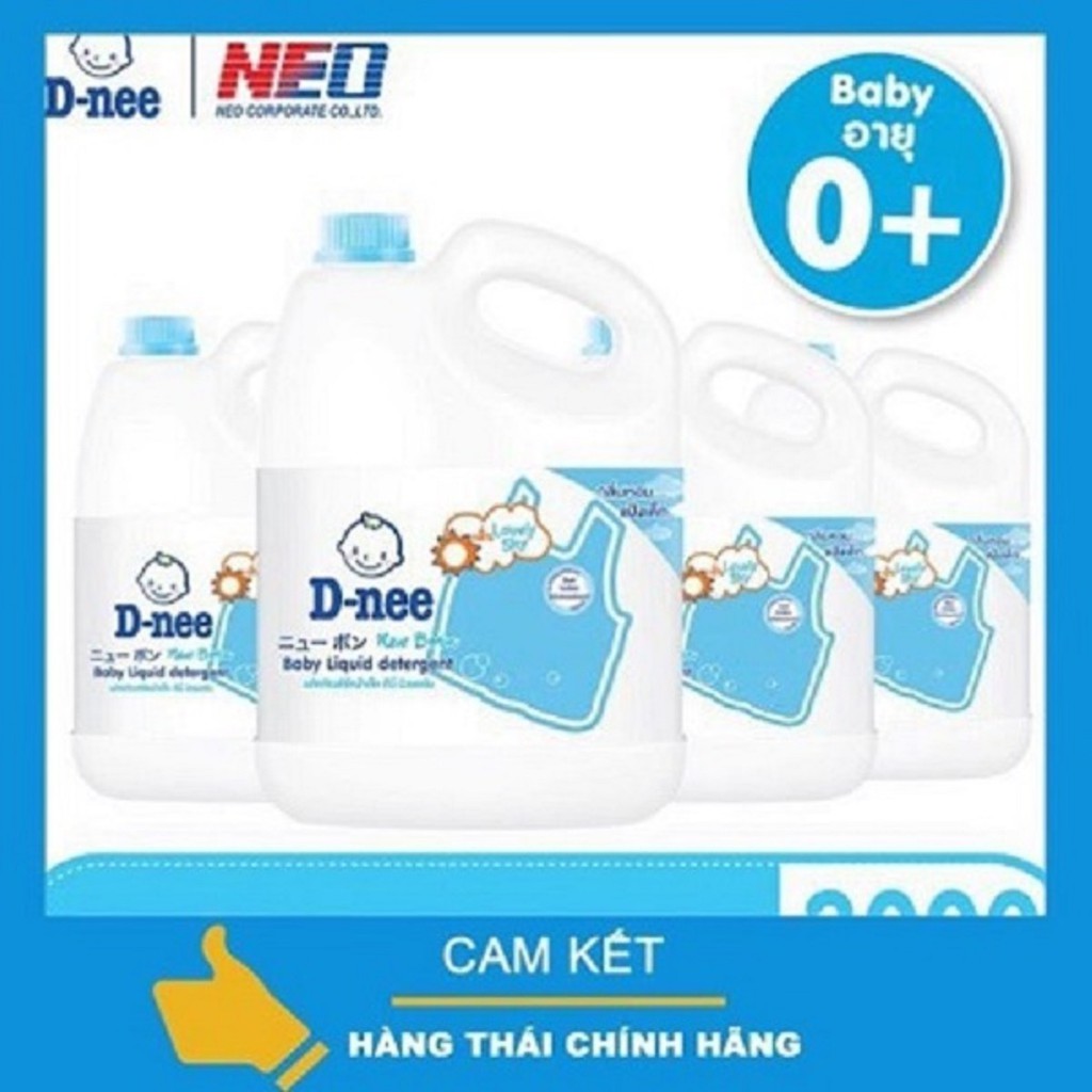 Nước giặt D-nee 3000ml Màu xanh chính hãng thái lan mẫu mới nắp NEO Hàng Công ty