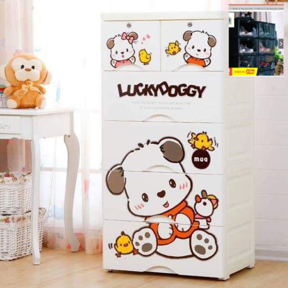 ๑☜hàng siêu phẩm 🦚 Hoả Tốc 🦚Tủ nhựa Lucky và happy Việt nhật 5 tầng 6 ngăn 60*48*124cm( ib shop để báo trước mầu )