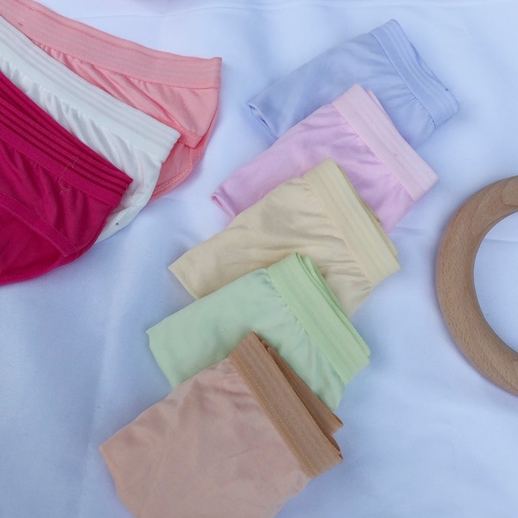 Quần Lót Nữ Chất Cotton Thái Thoáng Khí Kháng Khuẩn Co Giãn Mềm Mịn Ảnh Thật