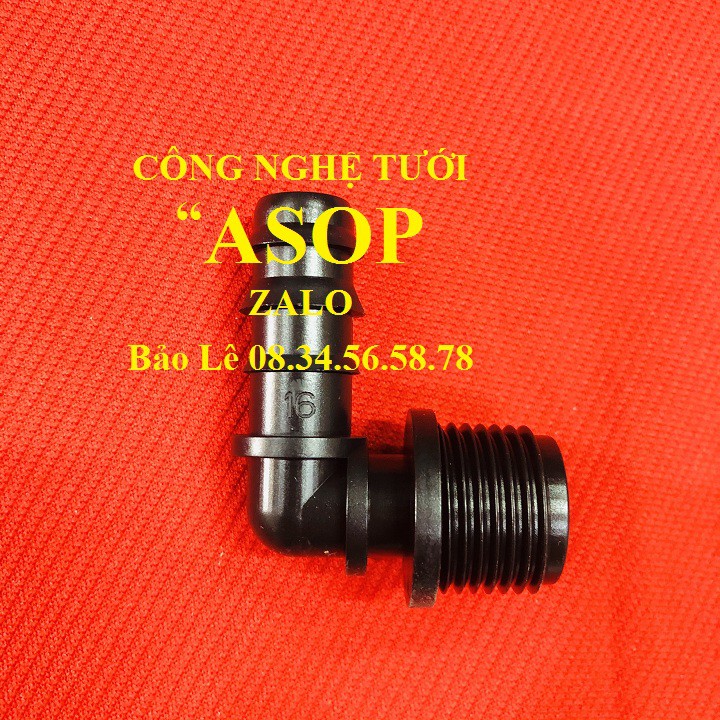 10 Co nối ren ngoài 21mm ra ống 16mm