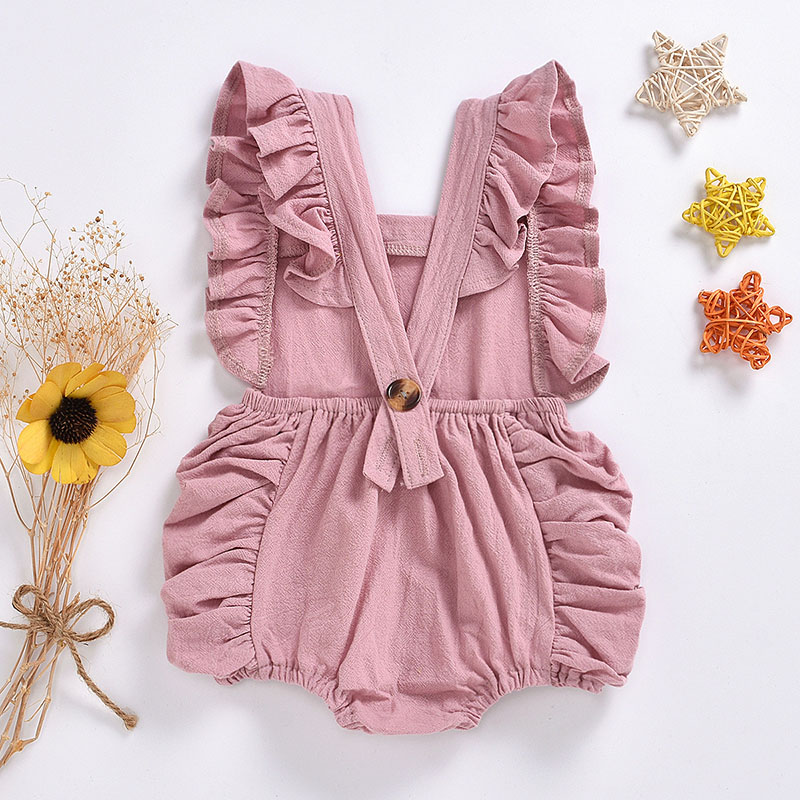 Summer Baby Bodysuit Square Collar Sleeveless Infant Toddler Romper Flower Letter Printed Newborn Jumpsuit Baby Girl Clothes