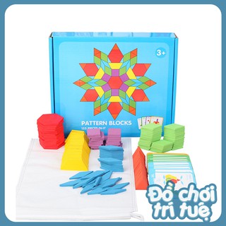Đồ chơi trí tuệ xếp hình Tangram bằng gỗ 155 chi tiết cho trẻ tư duy, phát triển tính sáng tạo