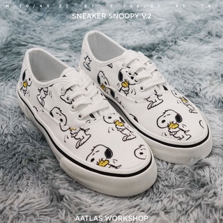 Giày sneaker aatlas in custom họa tiết - snoopy v.1