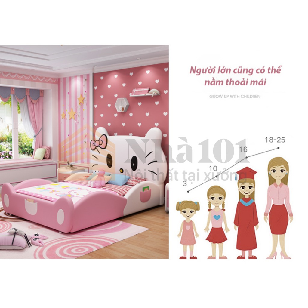 Giường Trẻ Em Hello Kitty