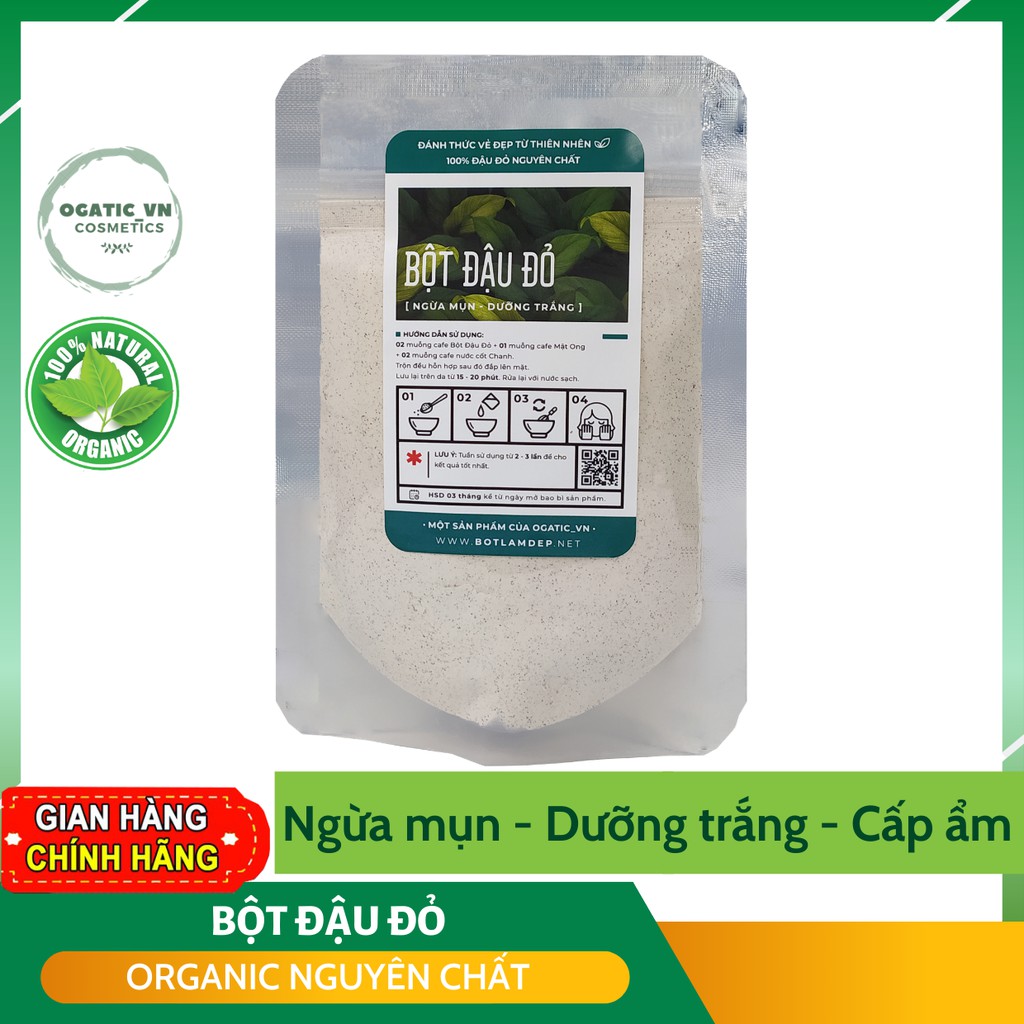 Bột đậu đỏ nguyên chất sạch mịn 100% Organic - OBAXUA | BigBuy360 - bigbuy360.vn