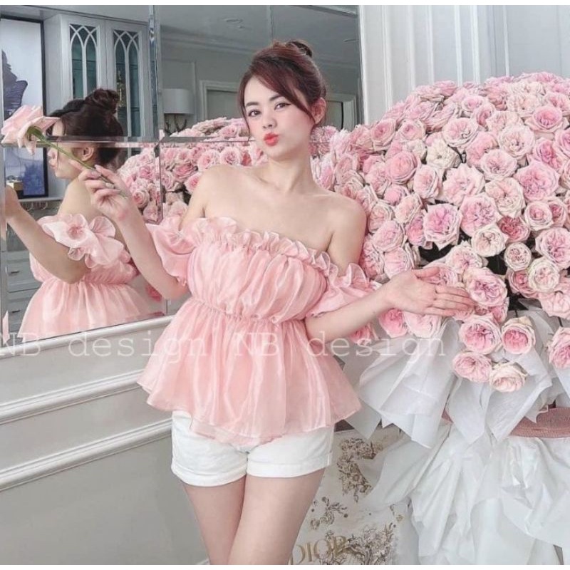 ÁO TRỄ VAI XẾP LY 🔥