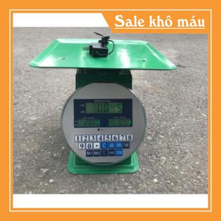 Cân đồng hồ điện tử tính tiền 60kg/10g có 2 mặt trước và mặt sau