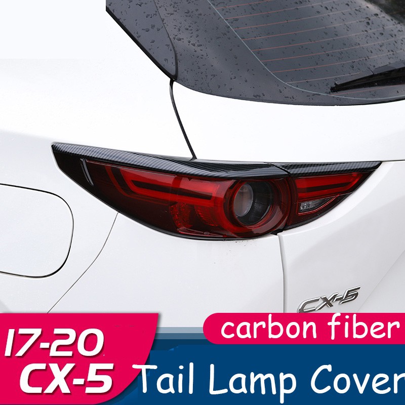 Ốp Đèn Đuôi Xe Hơi Mazda CX5 CX-5 (2nd Gen) Bằng Sợi Carbon