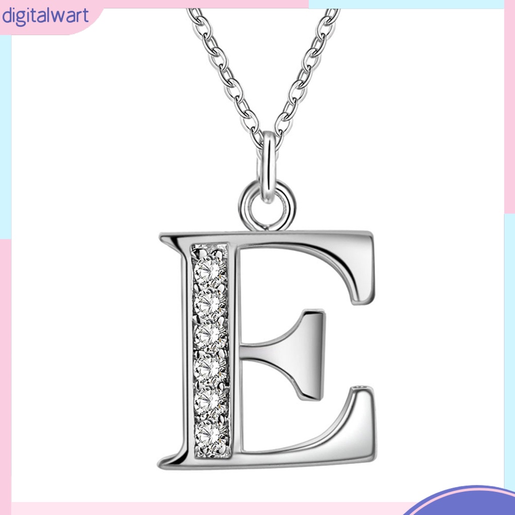Dây chuyền đính mặt chữ cái lấp lánh pha lê thời trang