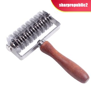 Stainless Steel Lattice Cutter Roller Pastry Bread Pizza Pie Dough Cutter