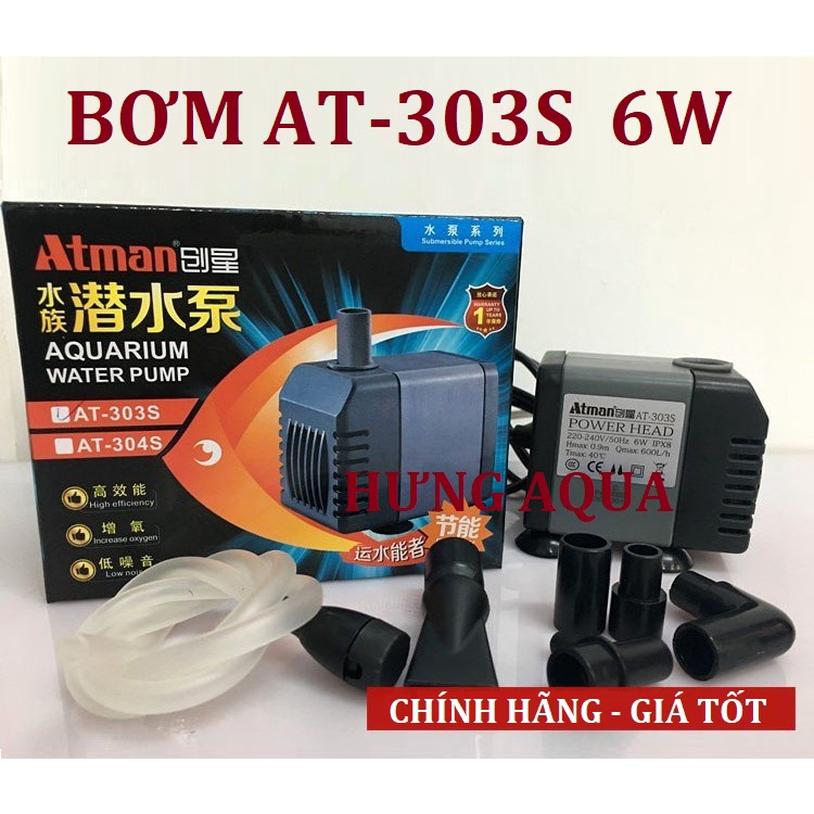 Máy bơm nước, máy bơm bể cá Atman AT-301S/302S/303S/304S  chính hãng
