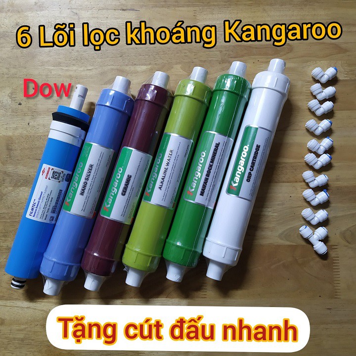 Combo 5 lõi khoáng Kangaroo số 5-6-7-8-9 [CHINH HANG] | Lõi lọc nước Kangaroo số 5-6-7-8-9