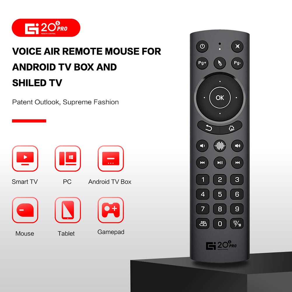 Chuột Bay Không Dây Điều Khiển Bằng Giọng Nói G20S PRO 2.4G Với 30 Nút Bấm Cho PC Smart TV Phone