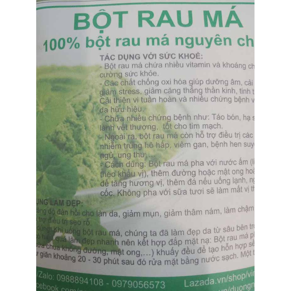 Bột đắp mặt Kippo rau má 100gr - mỹ phẩm ola