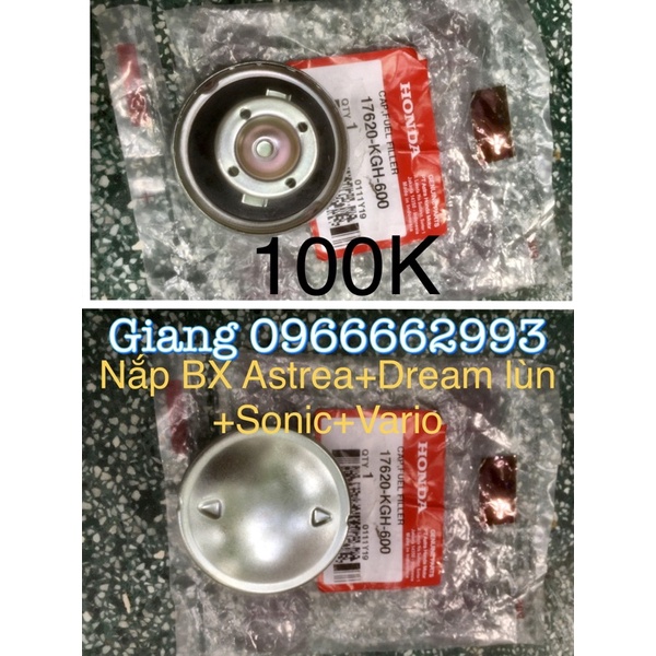 Nắp bình xăng vario, sonic, ASTREA, Dream lùn chính hãng Honda Indonesia
