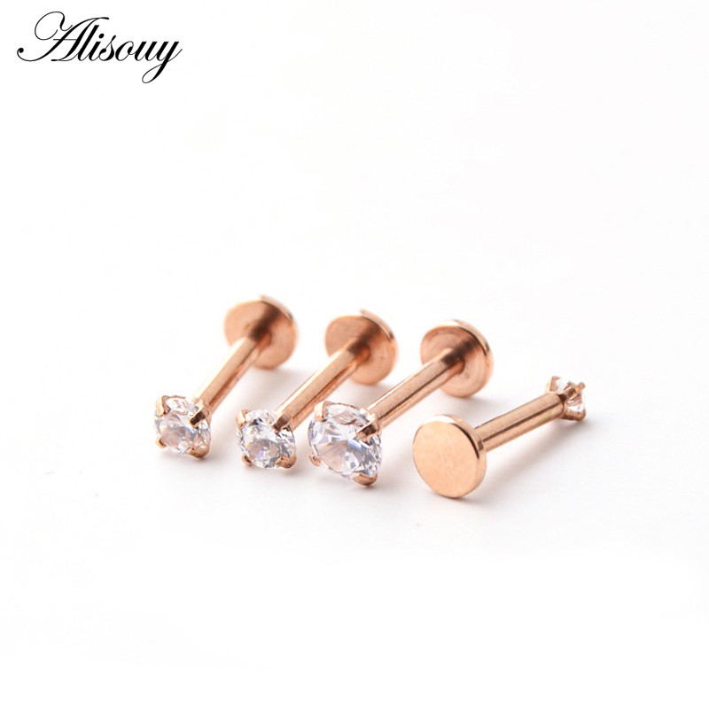 Khuyên Xỏ Cơ Thể / Môi / Tai / Cơ Thể Hình Tròn 16g cz Đính Đá Quý