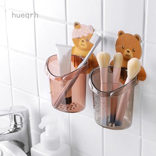 Ống đựng bàn chải đánh răng gắn tường hình gấu xinh xắn