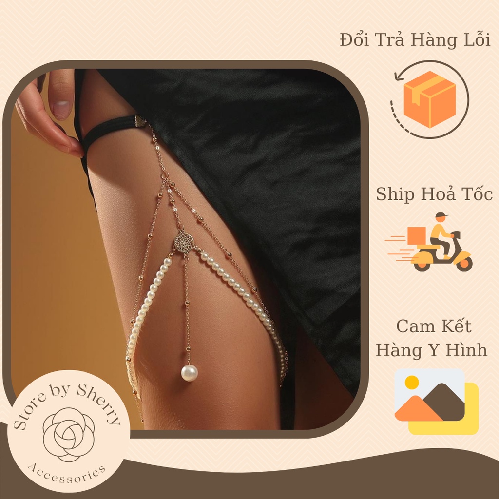 Body chain - Tổng hợp dây đeo cho đùi, chân. Dây chuyền cho cơ thể