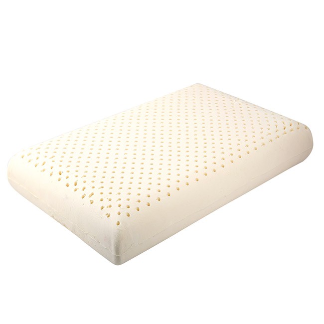 Gối cao su kiểu truyền thống cao 11cm công nghệ Ultra Fresh kháng khuẩn phù hợp nhiều lứa tuổi Oval Vạn Thành 38x62cm