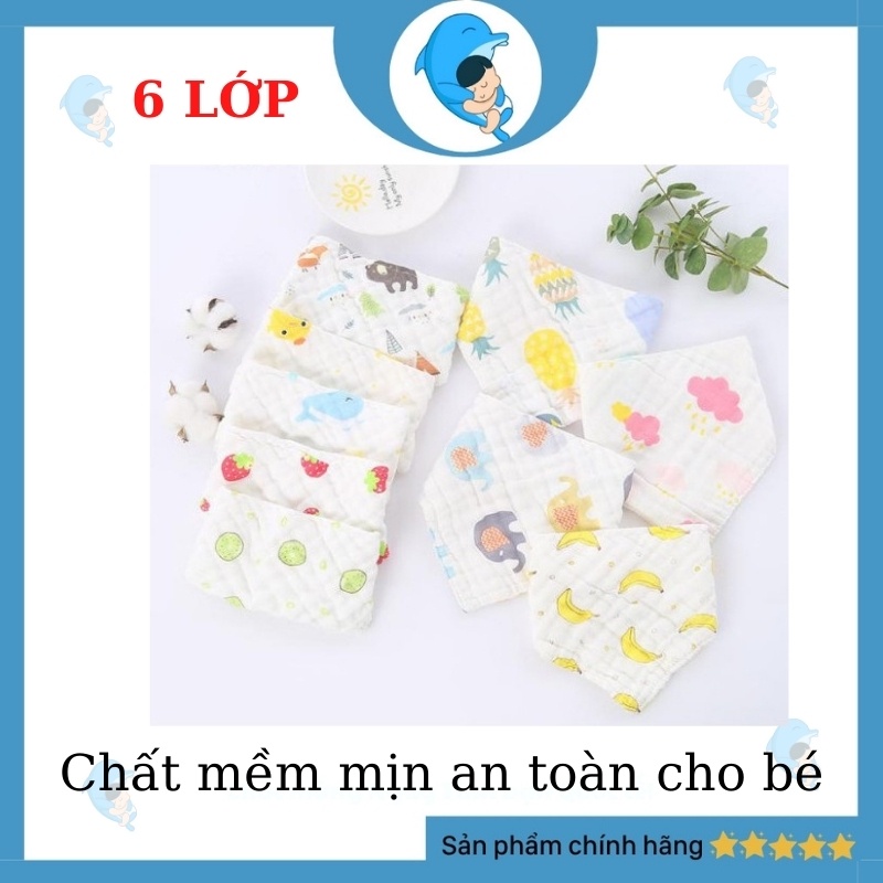 Khăn Xô Sữa Họa Tiết 2 Lớp Mềm Mịn Cao Cấp Xuất Nhật