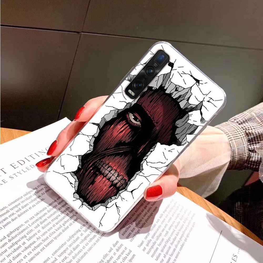 Ốp Lưng Trong Suốt In Hình Anime Attack On Titan Cho Iphone 8 7 6 6s 5 5s Se 5c 4s 4