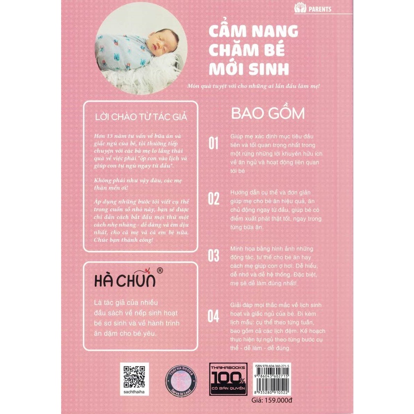 Sách - Cẩm Nang Chăm Sóc Bé Sơ Sinh