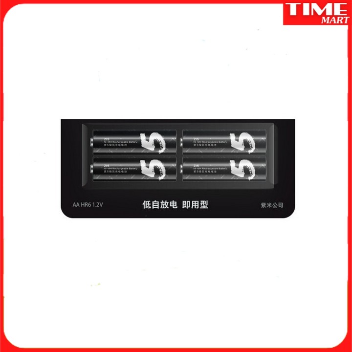 COMBO Bộ Sạc Pin AA/AAA Xiaomi Youpin ZMI PB411 Kèm Pin Sạc AA Xiaomi Zi5 Zi7 Chính Hãng[TIME_MART Siêu Thị Tiện ích Gia