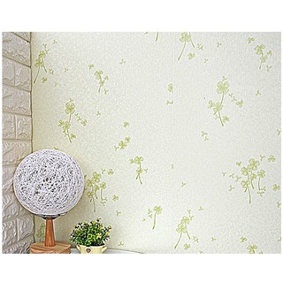 Decal 1m dán tường khổ 45cm trang trí cỏ 3 lá xanh 01 GG120
