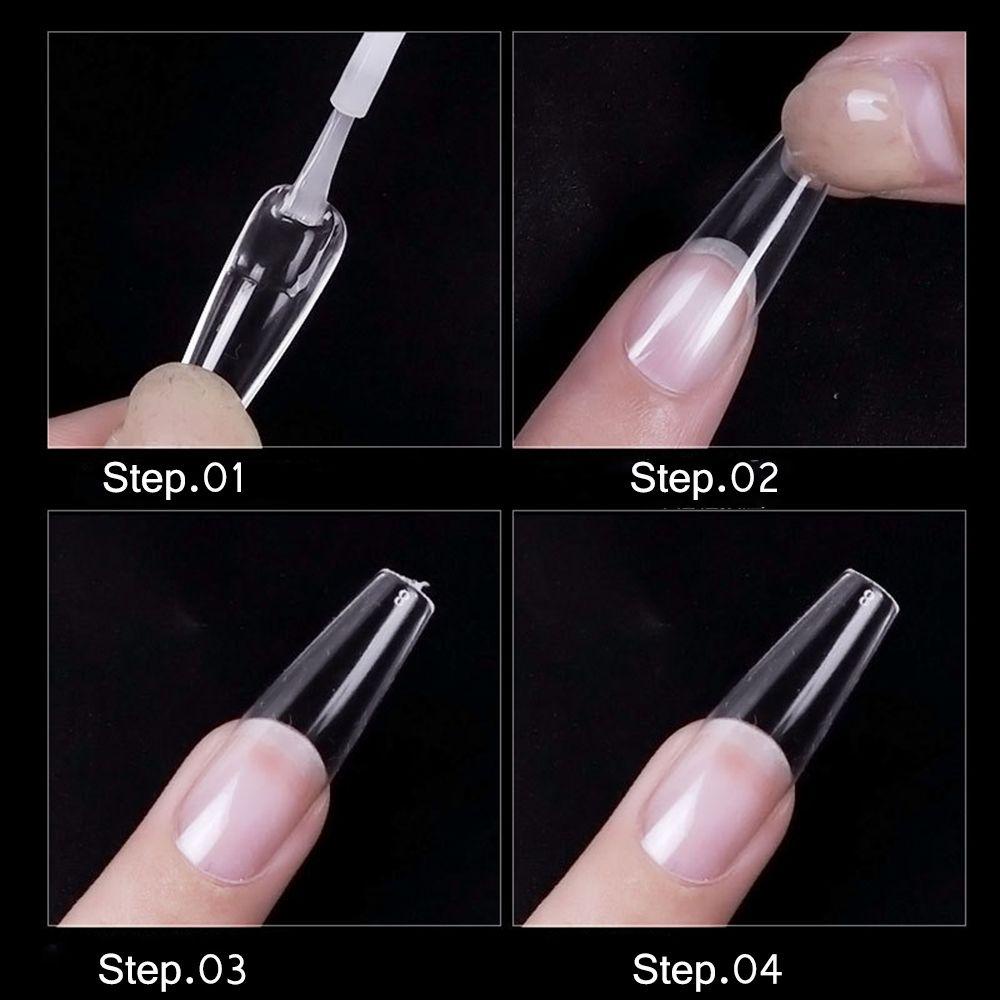 Hộp 500 Móng Tay Giả Toàn Diện / Một Nửa Bằng Acrylic DIY