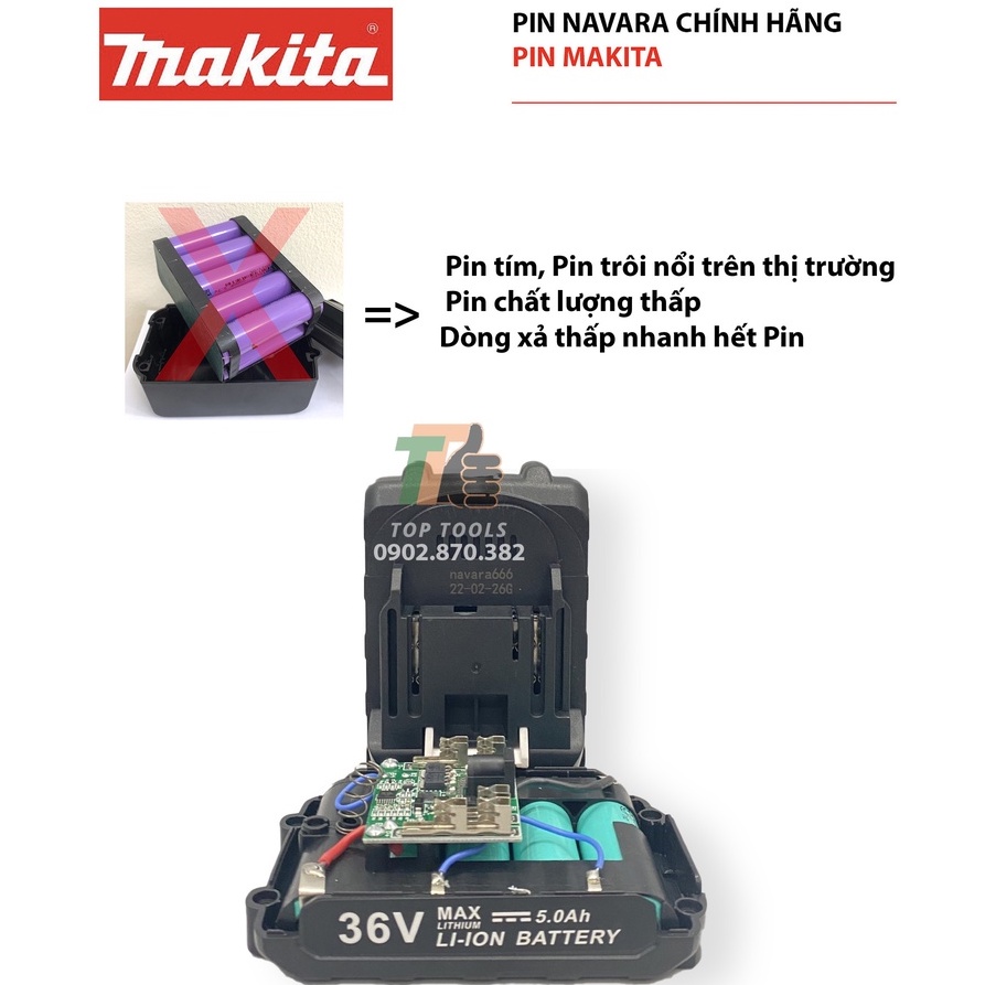 Máy cưa mini cầm tay, Máy cưa pin cầm tay Makita lam dài 6in, Pin 10 cell, Sử dụng động cơ không chổi than