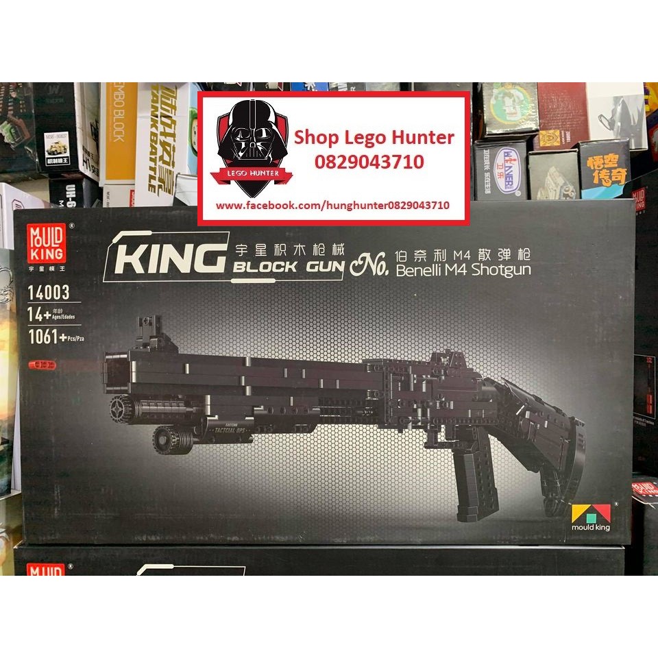 Mouldking 14003 - Benelli M4 Shotgun - Bộ đồ chơi xếp hình dạng Lego technic tỷ lệ 1:1