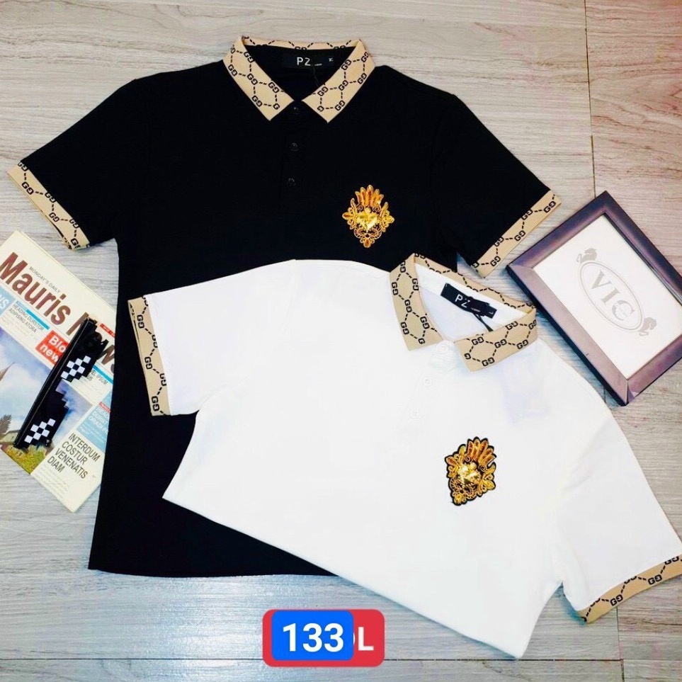 Áo thun nam polo cổ bẻ họa tiết phong cách cao cấp-chất cotton chuẫn from Lady-Hn Store88 mã07