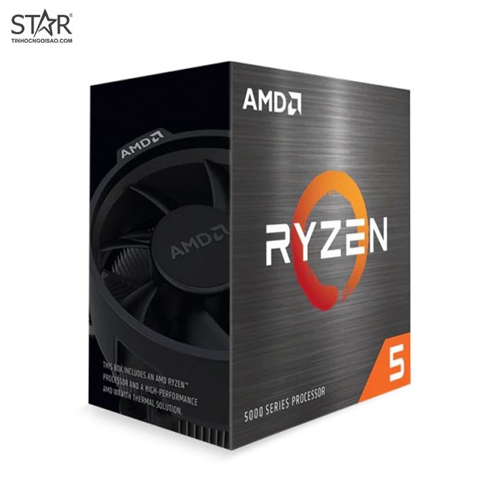 CPU AMD RYZEN 5 5600X (3.7GHz Up to 4.6GHz, AM4, 6 Cores 12 Threads) - Box công ty - BH 36 Tháng