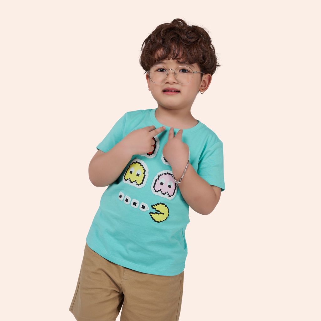 Áo thun trẻ em YODY vải cotton mềm mịn, thoáng mát in hình hoạt hình TSK5201