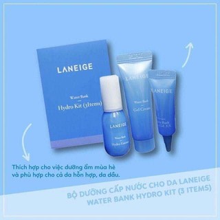 Bộ kit mini LANEIGE WATER BANK Moisture kit 3 món