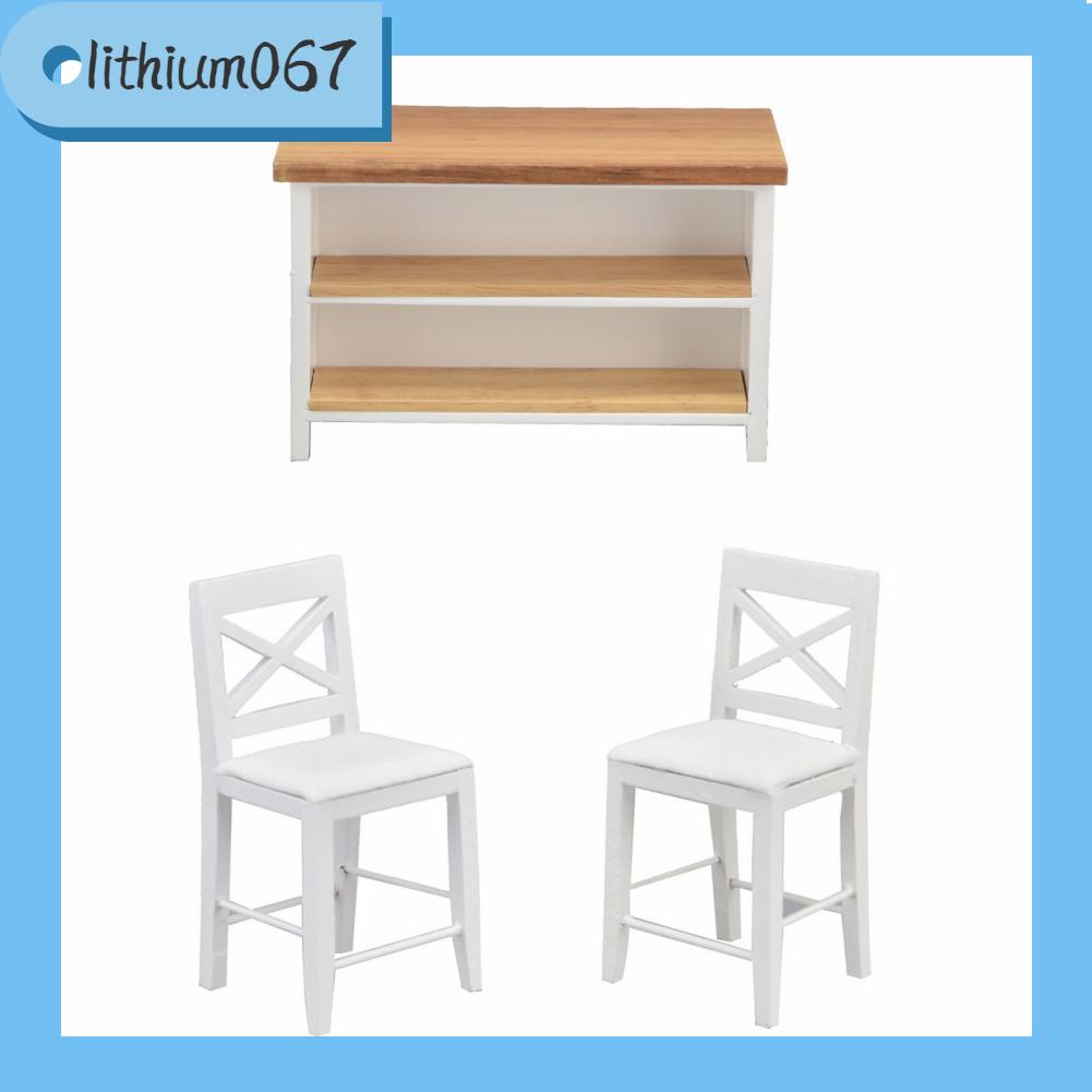 Lithium067 1:12 Nhà búp bê Ghế tủ mô phỏng Ngôi nhà bằng gỗ Đồ nội thất thu nhỏ Mô hình trang trí Quà tặng
