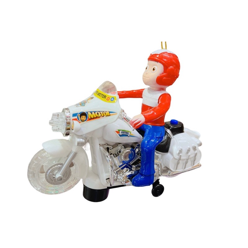 Đồ Chơi Lồng Đèn Trung Thu Lính Lái Motor Sẵn Pin Có Đèn Nhạc Cho Bé