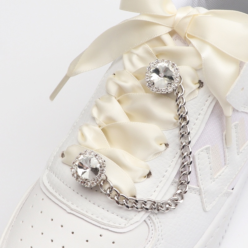 Phụ Kiện Trang Trí Dây Giày Đính Đá Nhiều Màu Sắc