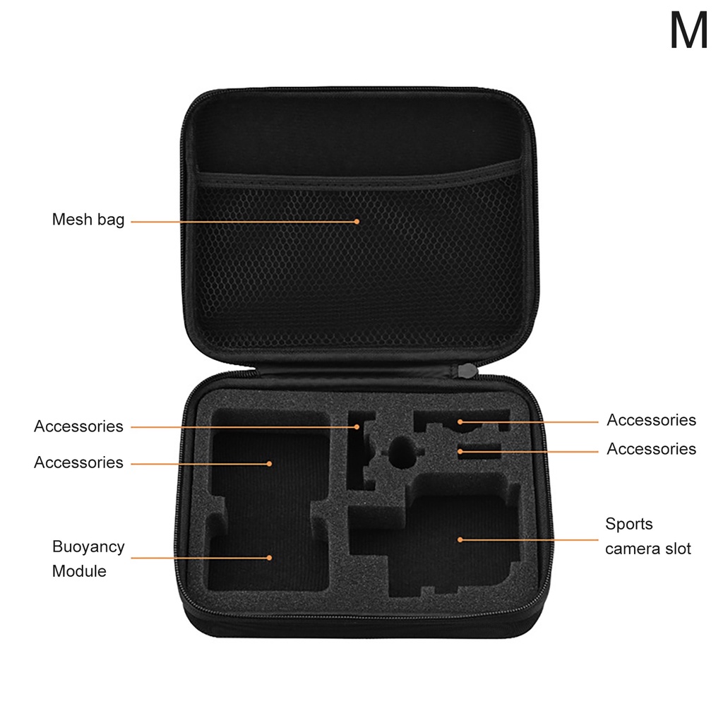 Túi Đựng Máy Ảnh Thể Thao Sức Chứa Lớn Di Động Cho Gopro Hero 9